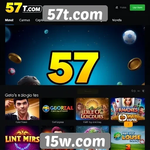 Plataforma 57t.com oferece diversidade de jogos online